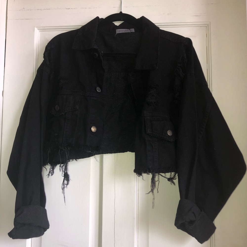 CROPPED DENIM JACKET